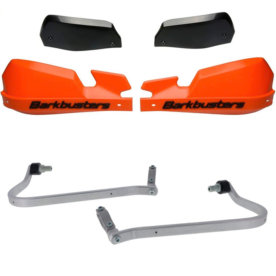 CUBRE PUÑOS ALUMINIO YAMAHA XTZ TENERE 700 25-27 - NARANJA/NEGRO (INCLUYE PLASTICOS VPS) - BARKBUSTERS