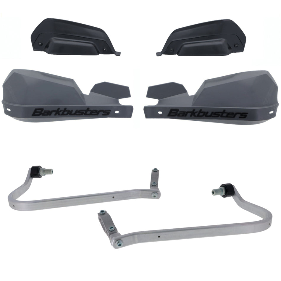CUBRE PUÑOS ALUMINIO YAMAHA XTZ TENERE 700 25-27 - GRIS/NEGRO (INCLUYE PLASTICOS VPS) - BARKBUSTERS