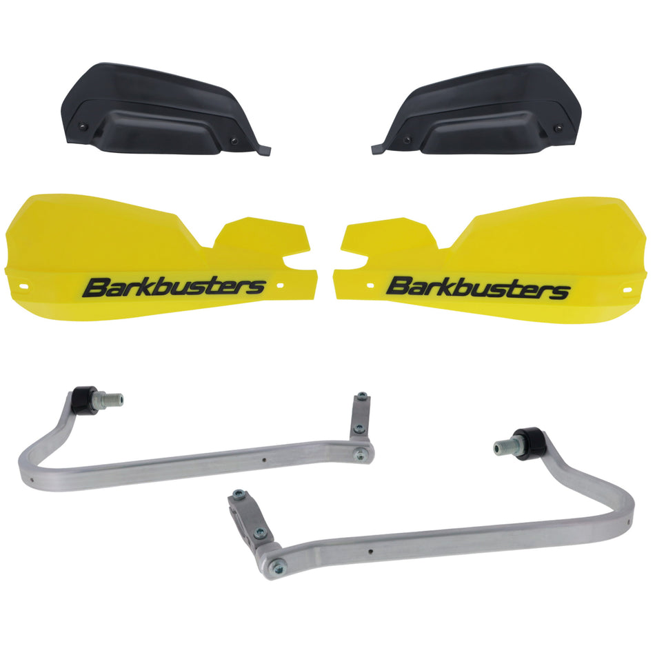 CUBRE PUÑOS ALUMINIO YAMAHA XTZ TENERE 700 25-27 - AMARILLO/NEGRO (INCLUYE PLASTICOS VPS) - BARKBUSTERS