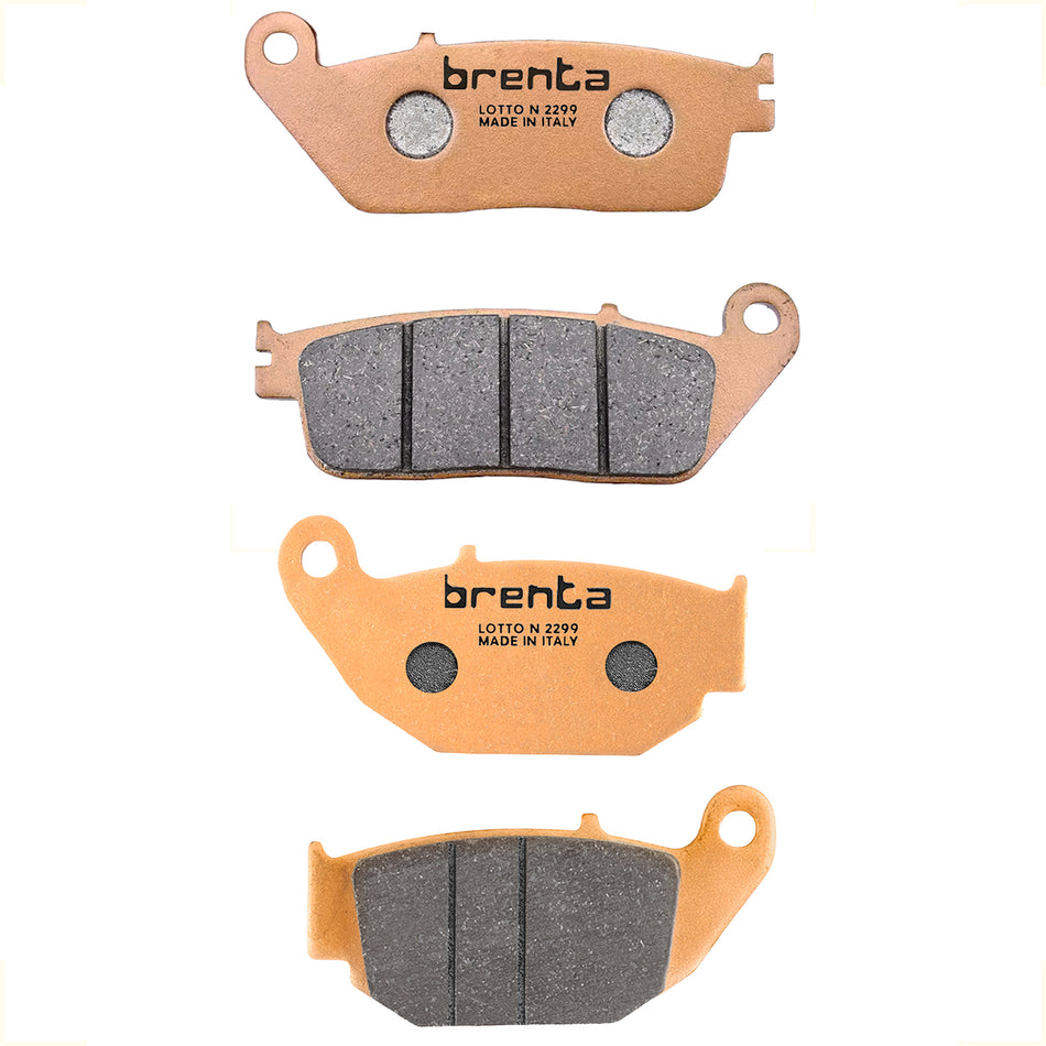 KIT BALATAS FRENO DELANTERO Y TRASERO - SINTERIZADA - BRENTA 4059/FA226/07HO30 -4151/FA629/07HO61 - ITALIA