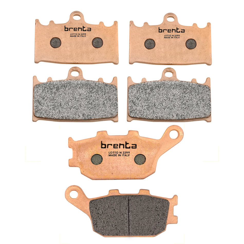 KIT BALATAS FRENO DELANTERO Y TRASERO KAWASAKI 1000 VERSYS 12-18 - SUZUKI GSF 650 BANDIT 07-11 - SINTERIZADA - BRENTA