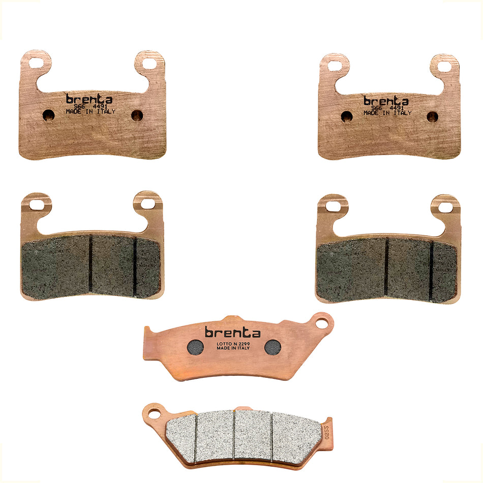 KIT BALATAS FRENO DELANTERO Y TRASERO BMW R 1250 GS -  R 1250 GS ADVENTURE - R 1250 RT 19-24 - SINTERIZADA PRO - BRENTA