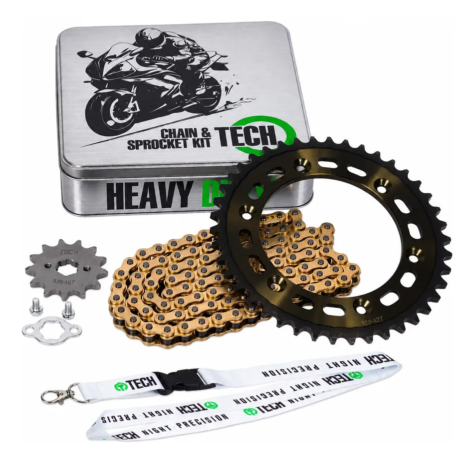 KIT DE ARRASTRE DM 150 22-24 - DM 150 ROJA 18-21 -  REFORZADO - GOLD - TECH