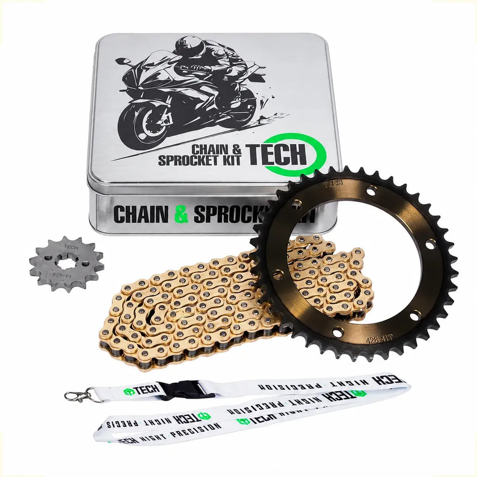 KIT DE ARRASTRE YAMAHA FZ-S 150 3.0 - FZ-X 150 4.0 -  REFORZADO - GOLD - TECH