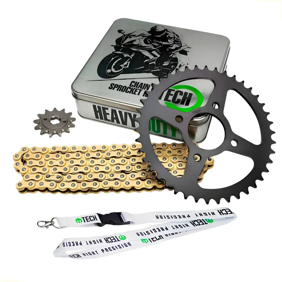 KIT DE ARRASTRE HERO XPULSE 200 - XPULSE 200 FI - XPULSE 200 X -  REFORZADO - GOLD - TECH