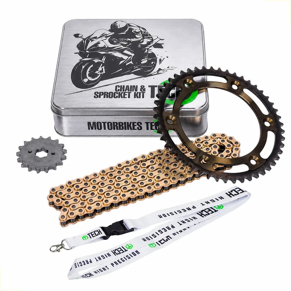 KIT DE ARRASTRE HONDA XR 125 L - 150 L - REFORZADO - GOLD - TECH