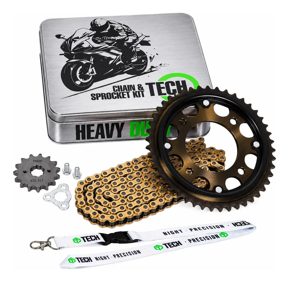 KIT DE ARRASTRE HONDA CBF 160 INVICTA - REFORZADO - GOLD - TECH