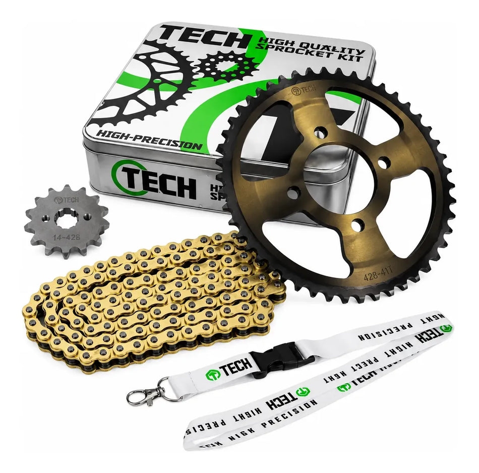 KIT DE ARRASTRE ITALIKA DM 150 10-19 - DM 300 - REFORZADO - GOLD - TECH