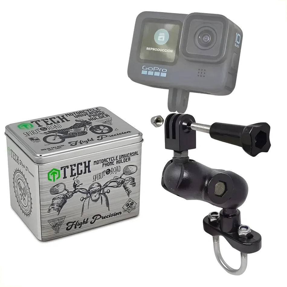 SOPORTE TELEFONO CELULAR - CAMARA GO PRO PARA MOTOCICLETA
