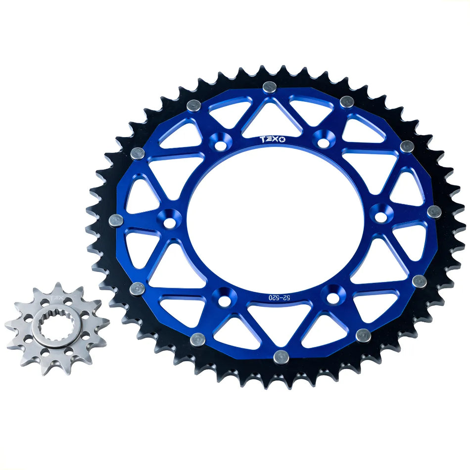KIT ENGRANE SPROCKET HUSQVARNA TC 125/150/250 - FC 250/350/450 - TE 125/150/250/300 - FE 250/350/450/501 52T/13T - TEX