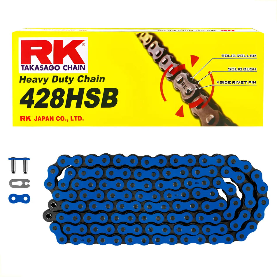 CADENA 428H X 136L REFORZADA AZUL - RK