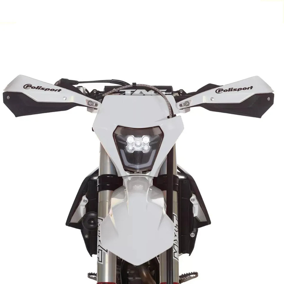 CUBRE PUÑOS ALUMINIO - LINEA TRAIL BLAZER - BLANCO/NEGRO - UNIVERSALES - POLISPORT