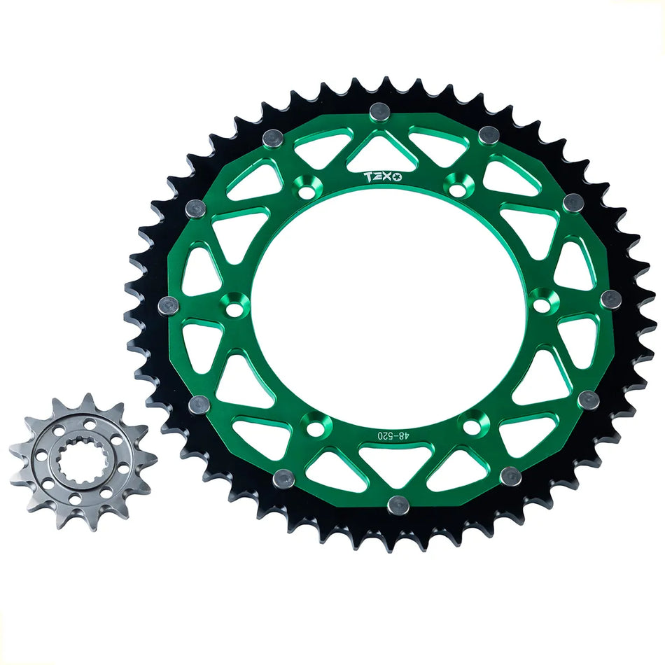 KIT ENGRANES SPROCKETS KAWASAKI KX 450 F - KLX 450 R 48/13T - TEX