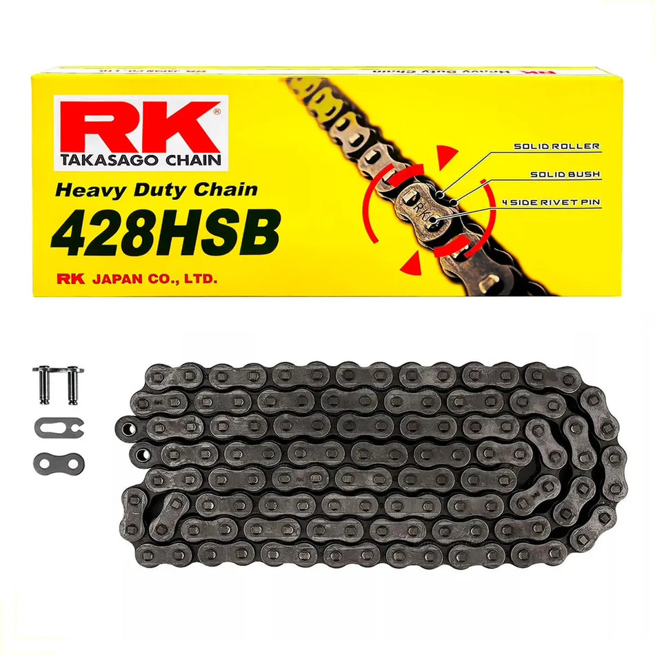 CADENA 428H X 136L REFORZADA NEGRA - RK
