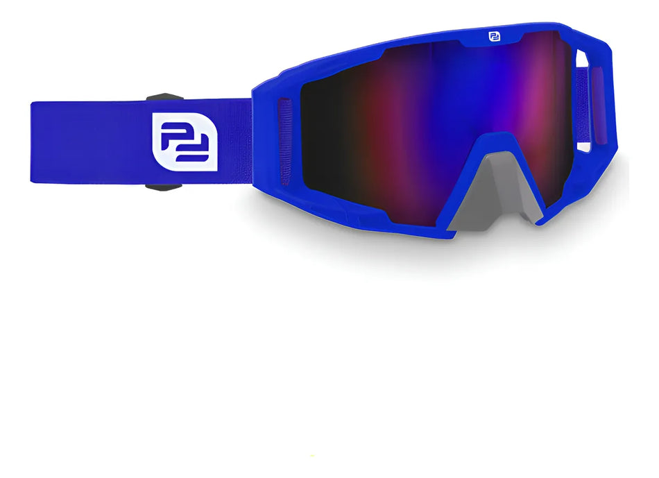 GOGGLES GAFAS TACTICOS MOTOCROSS MX2 - AZUL - PRO FACTORY
