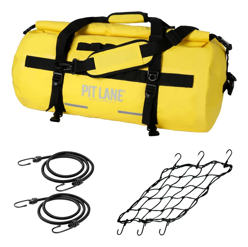 MALETA BOLSA TRASERA 60 LTS - COLOR AMARILLO - IMPERMEABLE