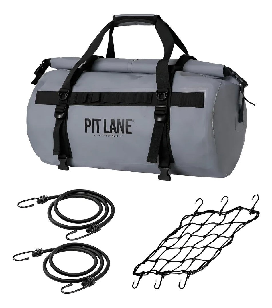 MALETA BOLSA TRASERA 35 LTS - COLOR GRIS - IMPERMEABLE