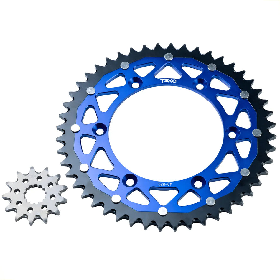 KIT ENGRANE SPROCKET PIÑON YAMAHA YZ 250 99-25 - YZ 450 F - WR 426F/450F - 49T/13T - TEX