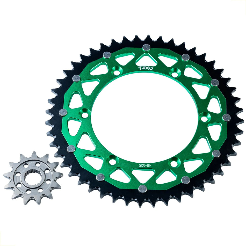 KIT ENGRANE SPROCKET KAWASAKI KX 250 F 04-26 - 48T/13T - TEX