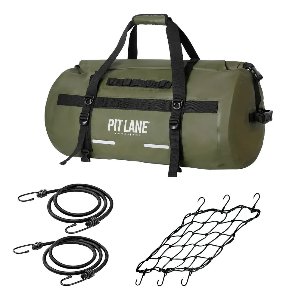 MALETA BOLSA TRASERA 60 LTS - COLOR VERDE - IMPERMEABLE