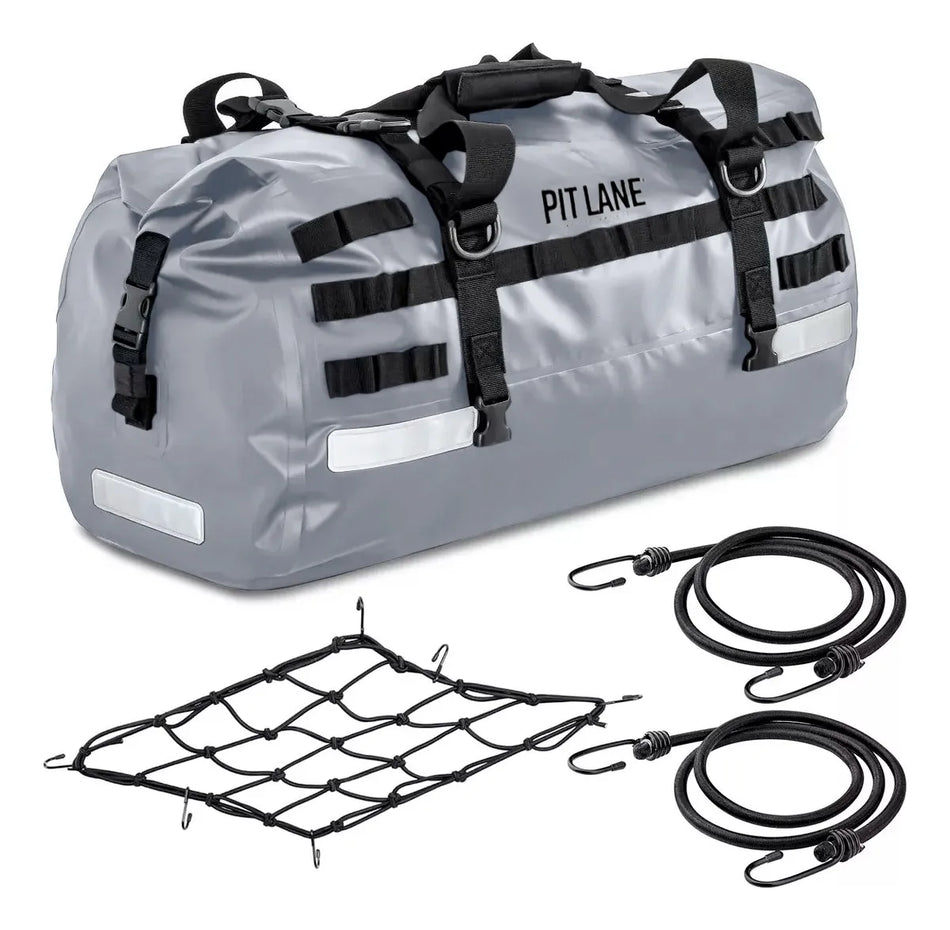 MALETA BOLSA TRASERA 50 LTS - COLOR GRIS - IMPERMEABLE