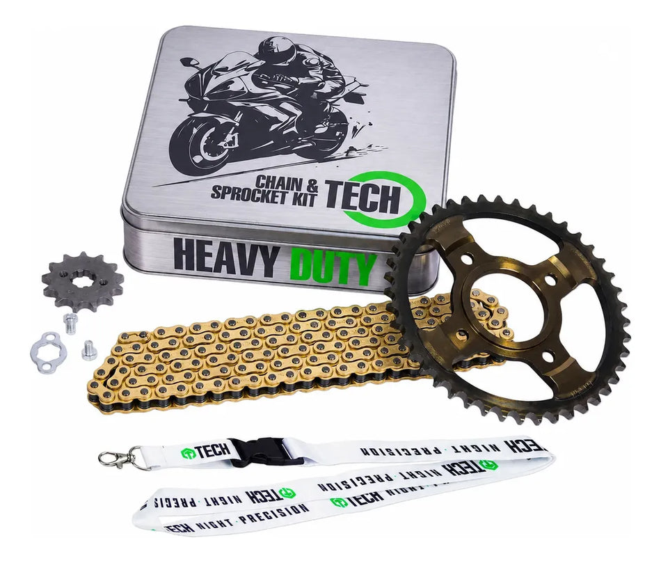 KIT DE ARRASTRE  HERO IGNITOR 125 -  REFORZADO - GOLD - TECH