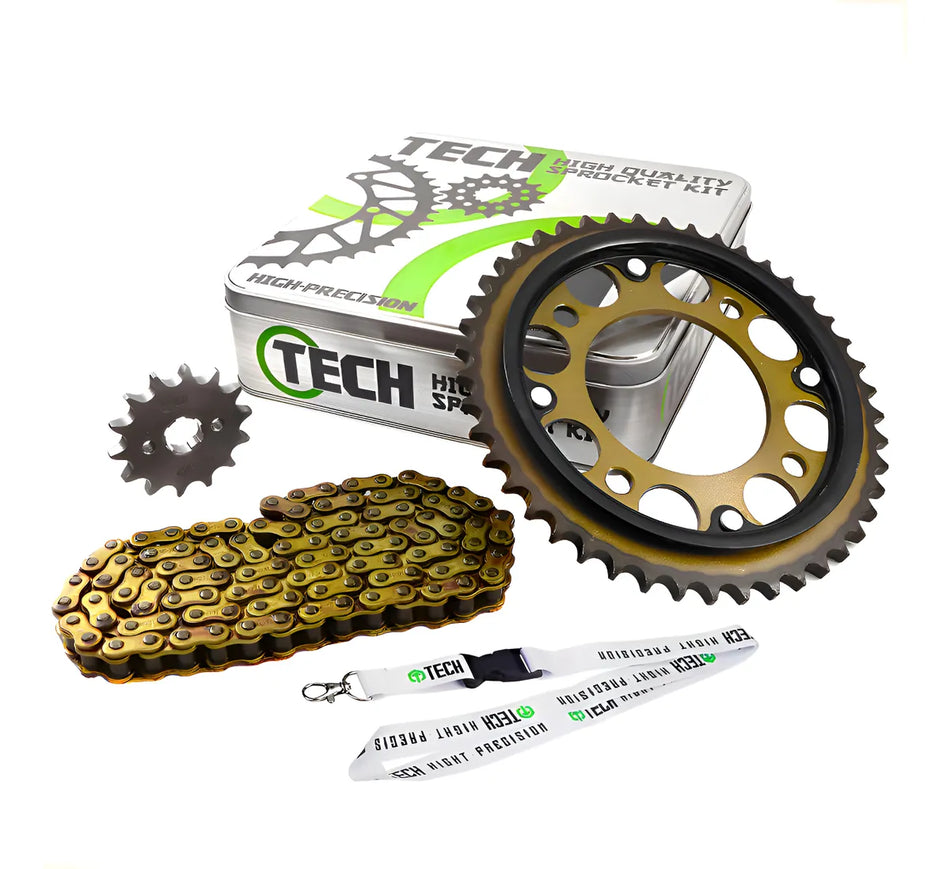 KIT DE ARRASTRE HONDA CB 190R - 190R REPSOL - 190 TRICOLOR - REFORZADO - GOLD - TECH