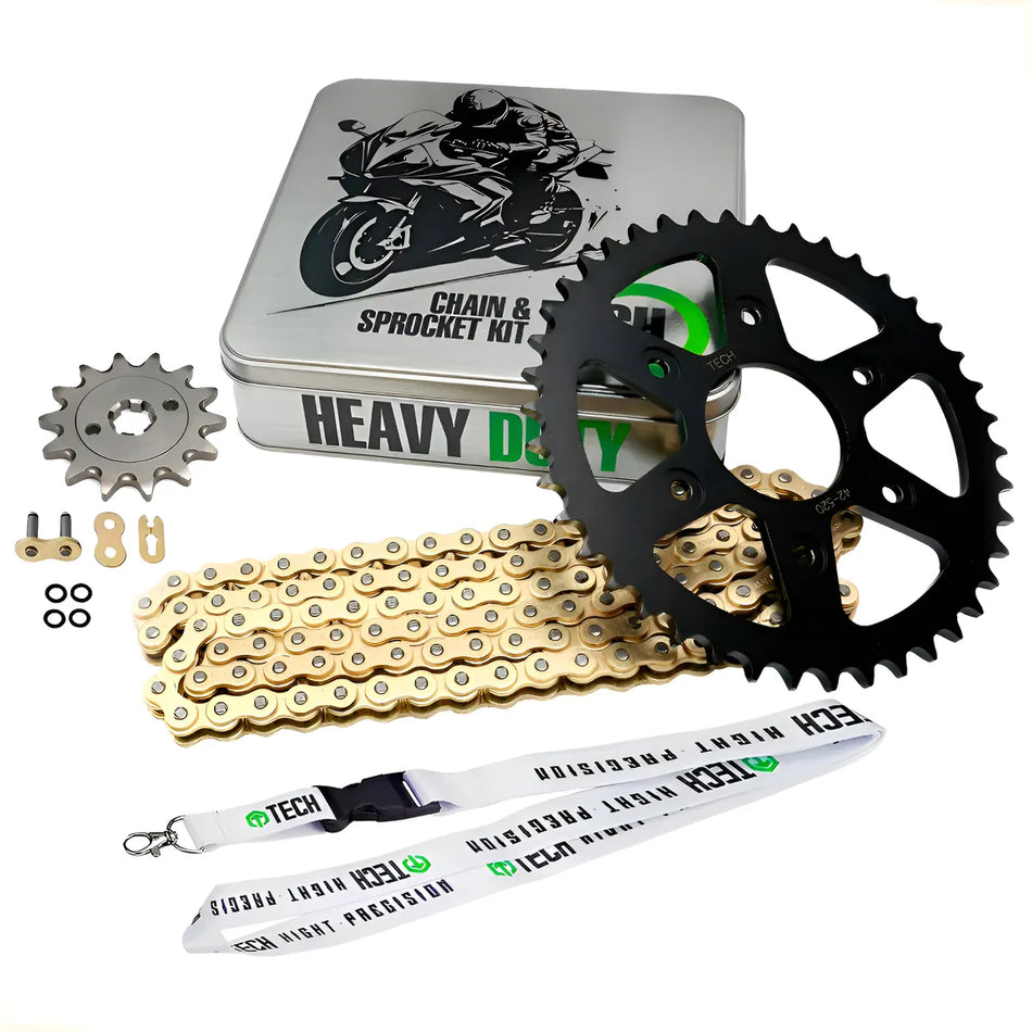 KIT DE ARRASTRE KTM 200 DUKE - 200 RC - CON ORING - GOLD - TECH