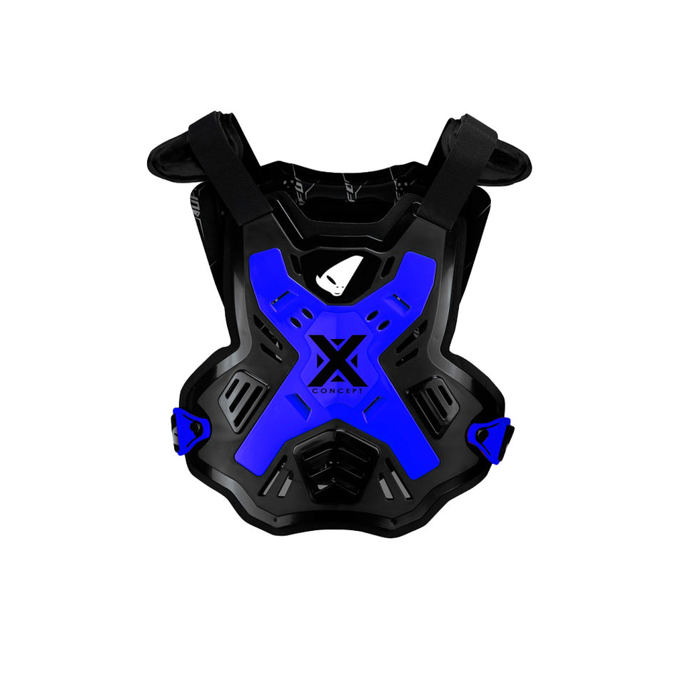PETO ESQUELETO X-CONCEPT PROTECTOR PECHO - MOTOCROSS/ENDURO - AZUL