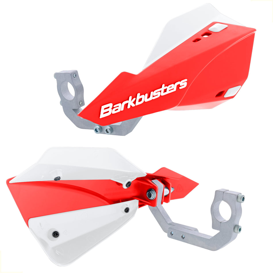 CUBRE PUÑOS SABRE MX/ENDURO - COLOR ROJO/BLANCO - UNIVERSALES - BARKBUSTERS