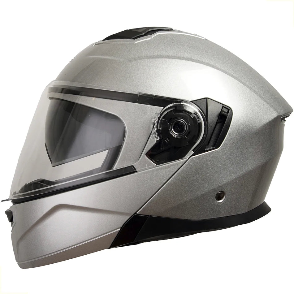 CASCO VEGA HELMET CALDERA ABATIBLE - DOT CERTIFICADO - SILVER