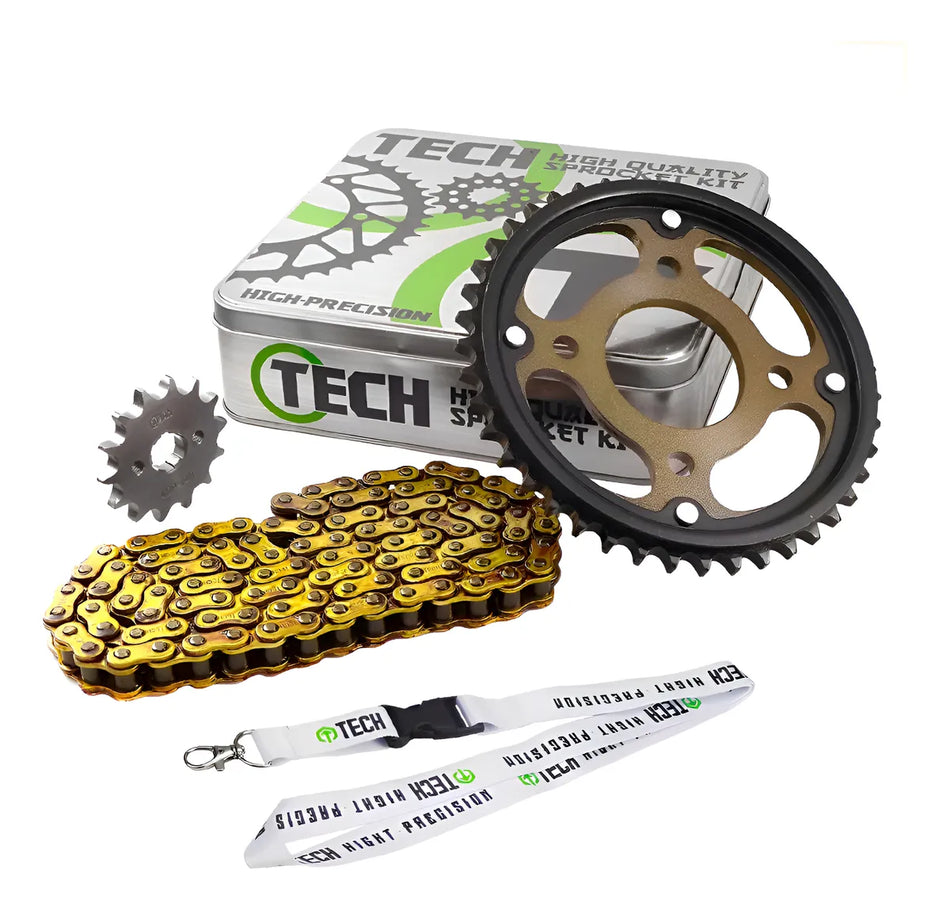 KIT DE ARRASTRE HONDA CG TITAN 150 - REFORZADO - GOLD - TECH
