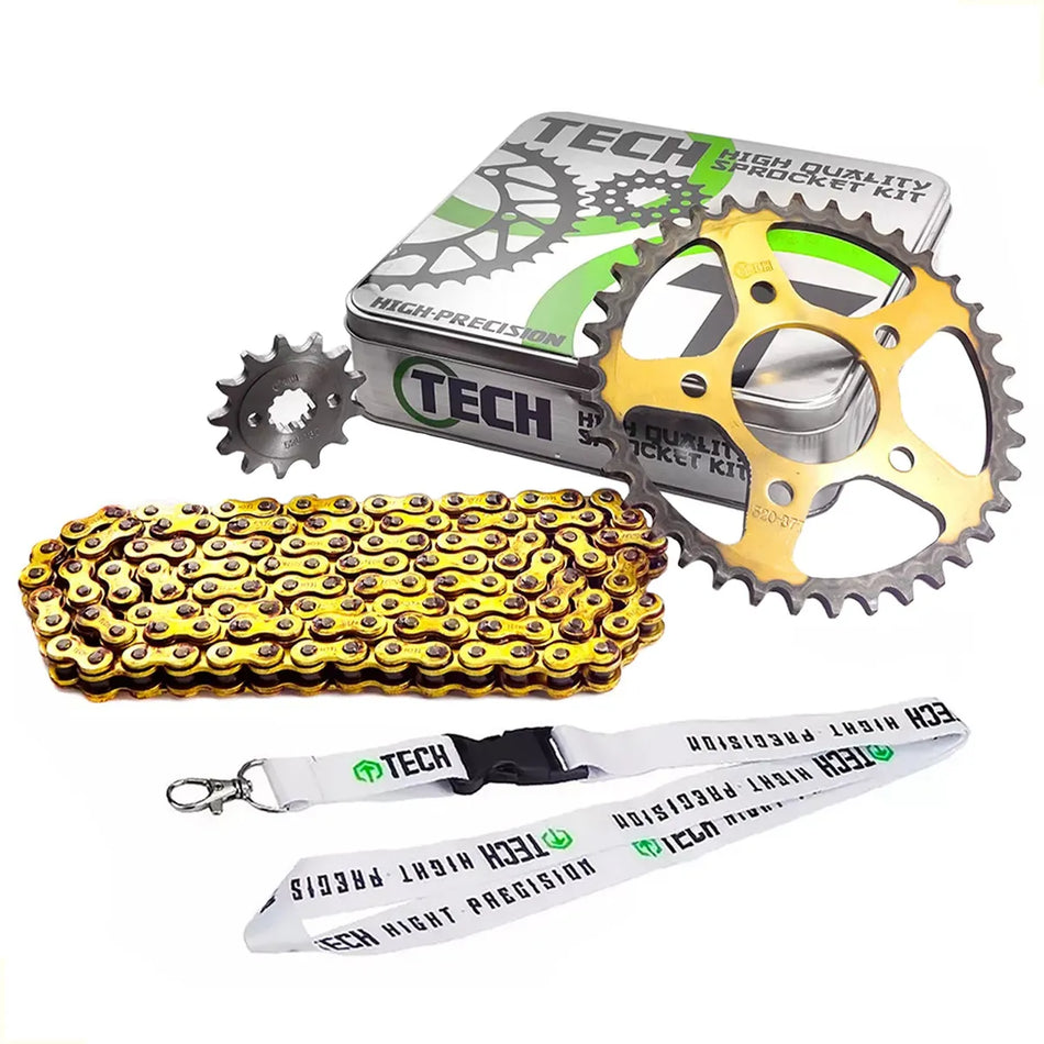 KIT DE ARRASTRE HONDA CBX TWISTER 250 - REFORZADO - GOLD - TECH