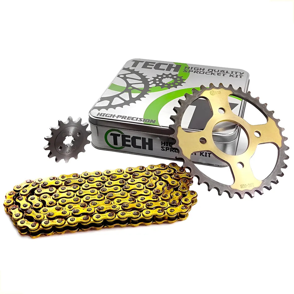 KIT DE ARRASTRE BAJAJ PULSAR 220 - REFORZADO - GOLD - TECH