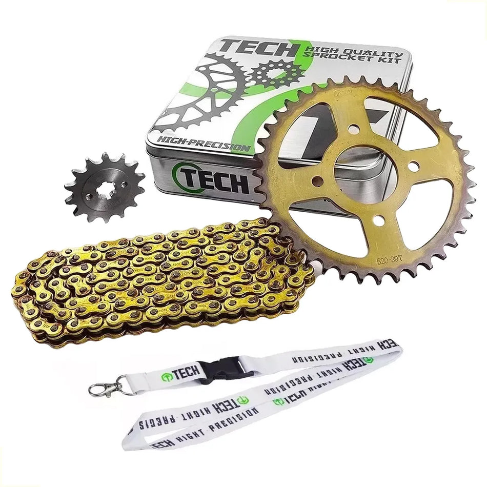 KIT DE ARRASTRE BAJAJ PULSAR 180 - REFORZADO - GOLD - TECH
