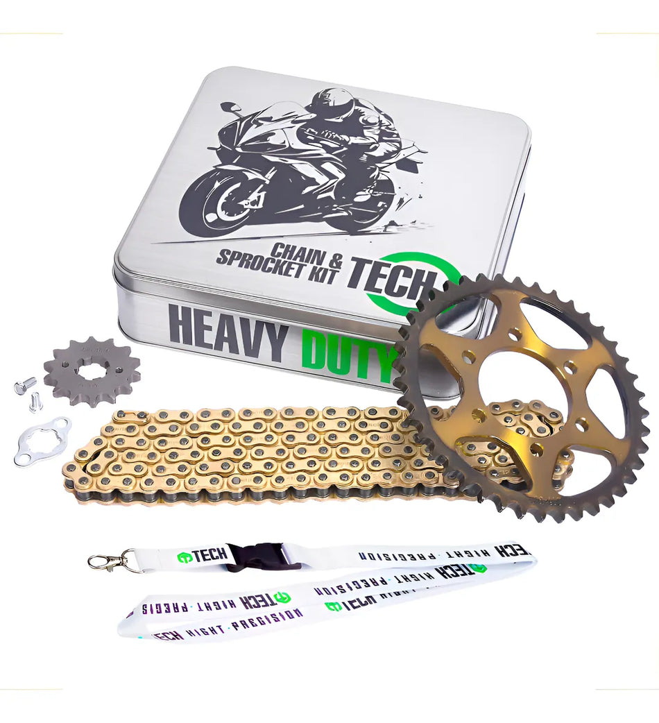KIT DE ARRASTRE YAMAHA XTZ 150 - REFORZADO - GOLD - TECH