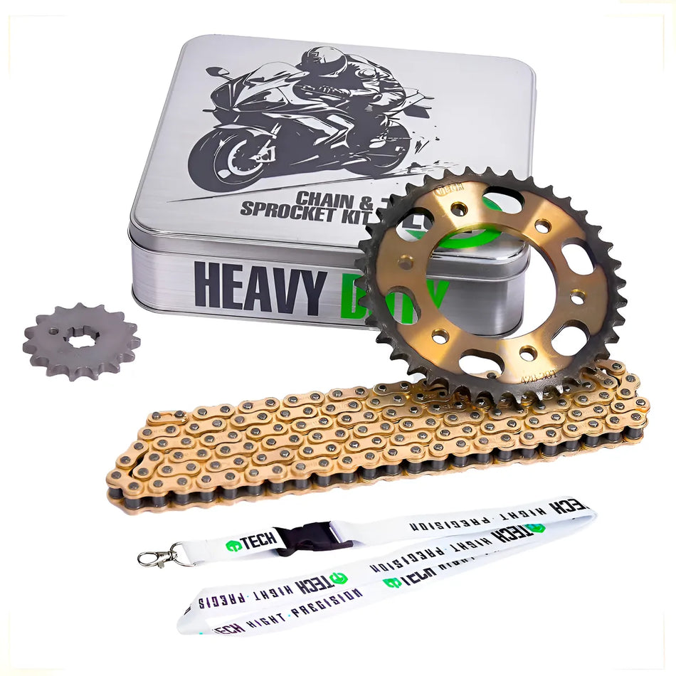 KIT DE ARRASTRE YAMAHA FZ 16 RACING - REFORZADO - GOLD - TECH