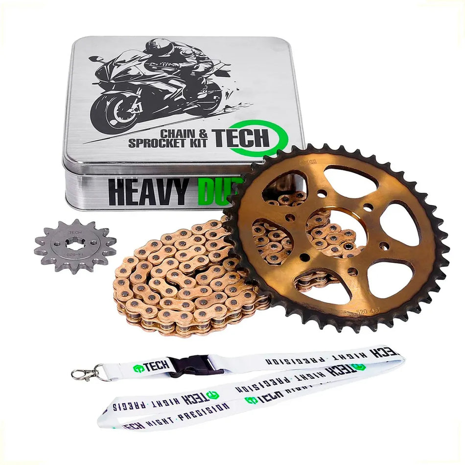KIT DE ARRASTRE BAJAJ RS 200 - REFORZADO - GOLD - TECH