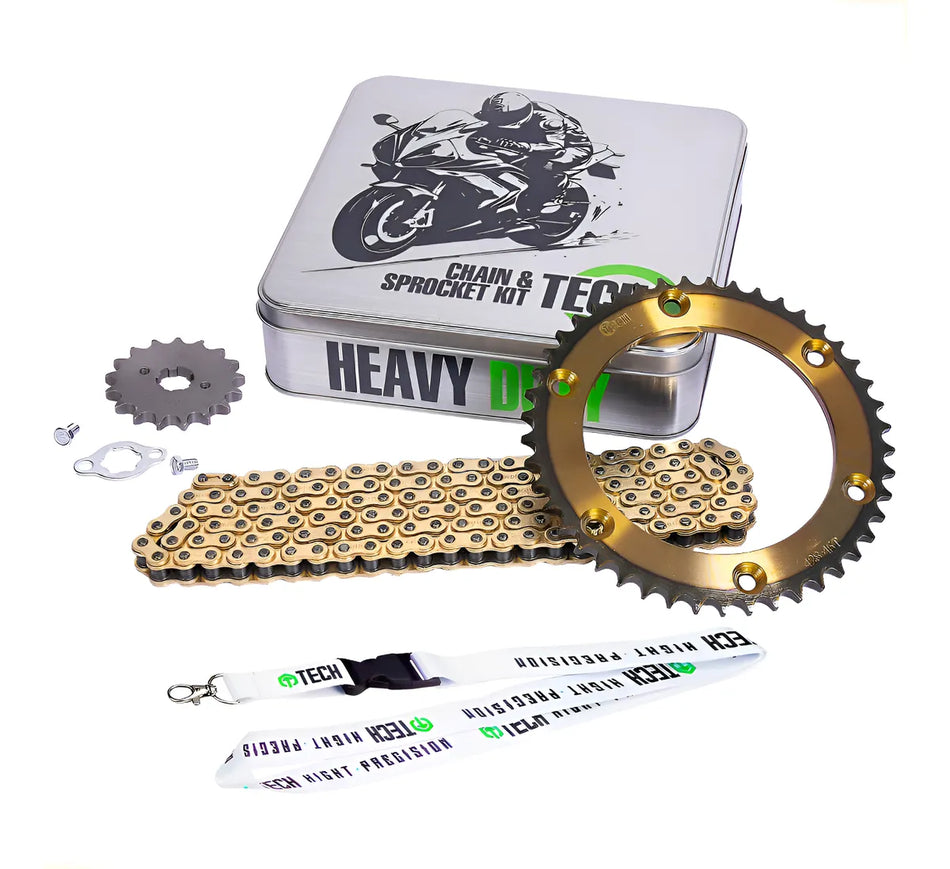 KIT DE ARRASTRE HONDA XR 150L /125L - REFORZADO - GOLD - TECH