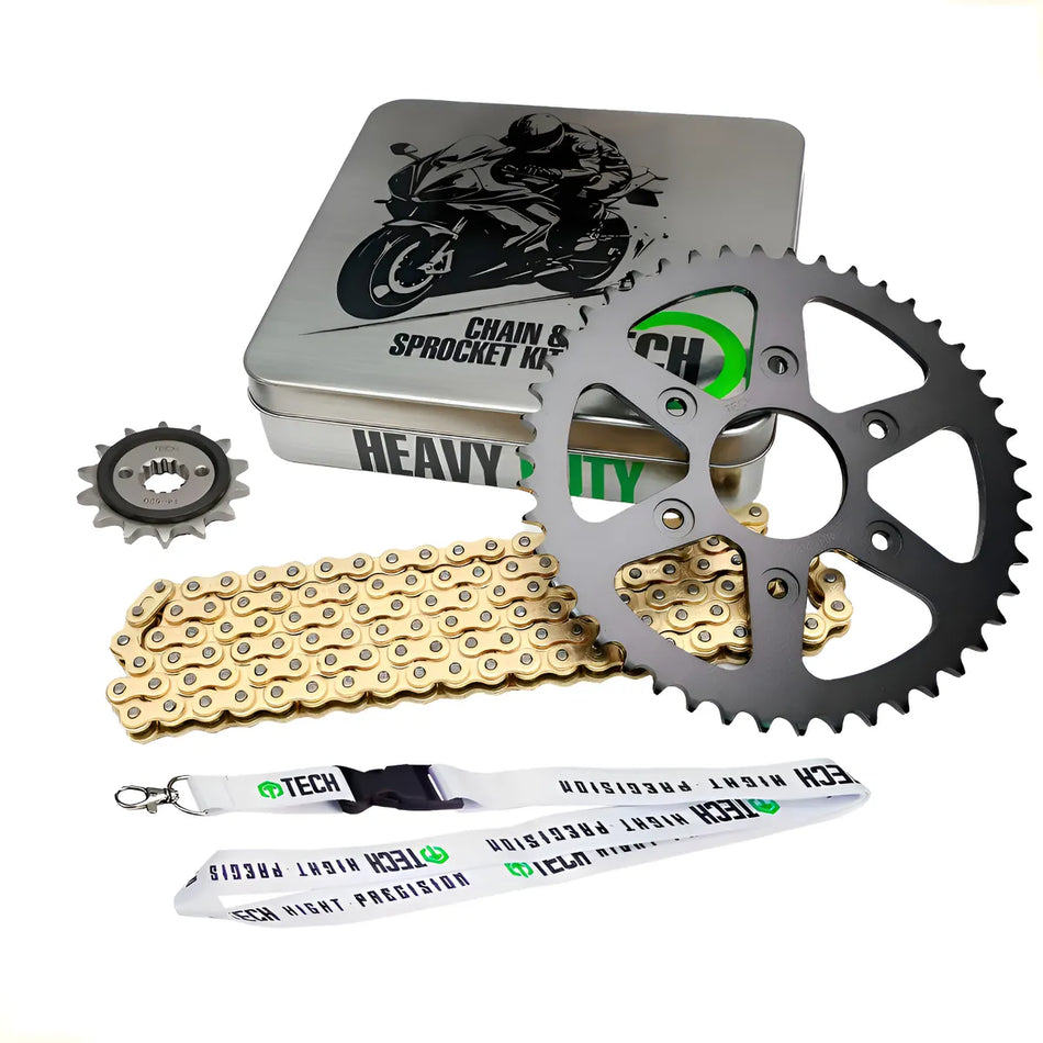 KIT DE ARRASTRE BAJAJ DOMINAR 250 - REFORZADO - GOLD - TECH