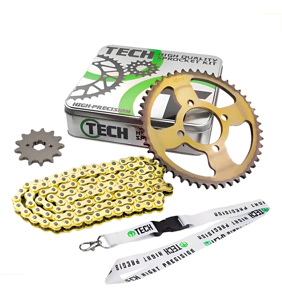 KIT DE ARRASTRE ITALIKA DM 150 10-19 - DM 300 - REFORZADO - GOLD - TECH