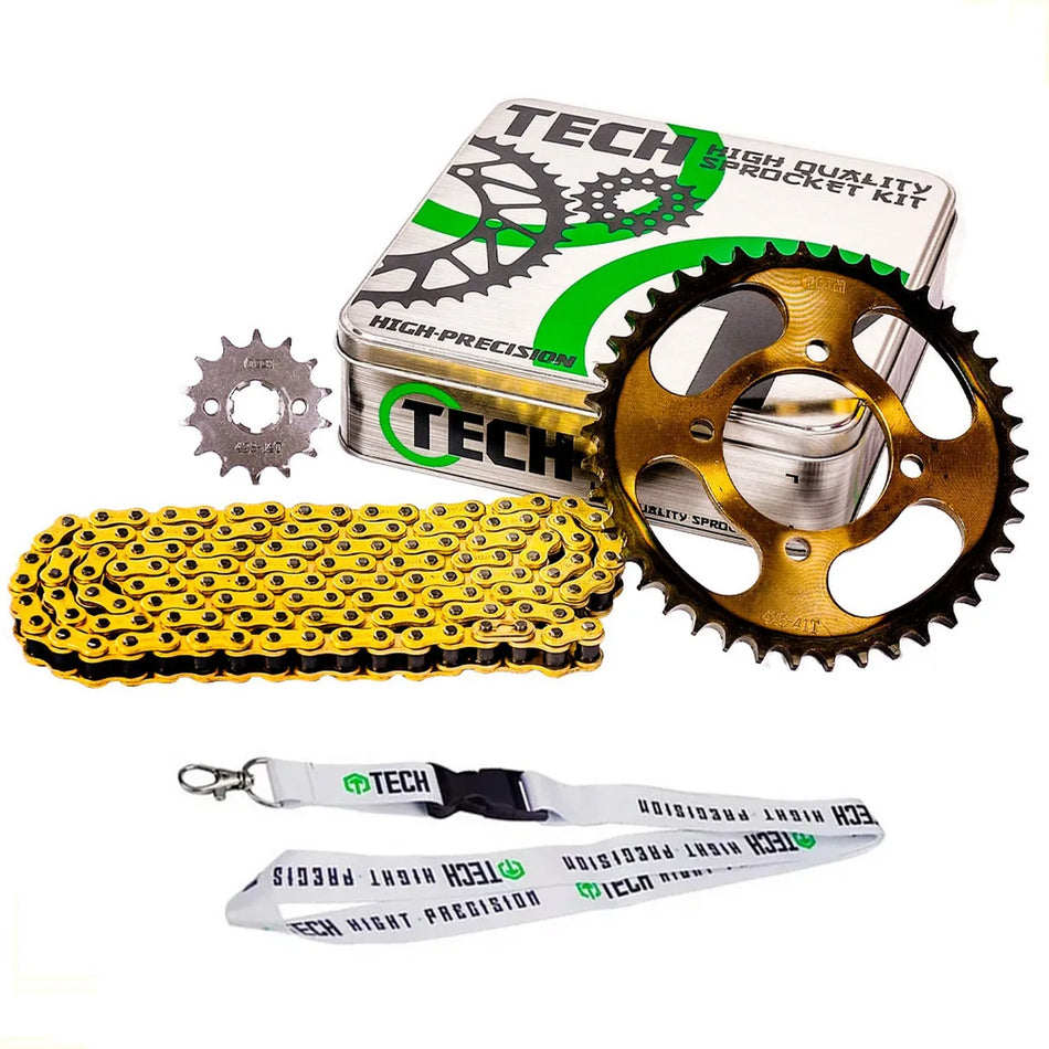 KIT DE ARRASTRE ITALIKA 150Z/200Z -  REFORZADO - GOLD - TECH