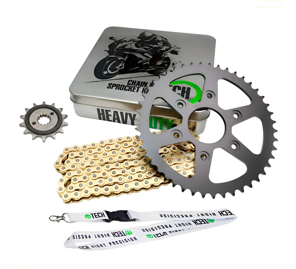 KIT DE ARRASTRE KTM DUKE 250 15-23 -  REFORZADO - GOLD - TECH