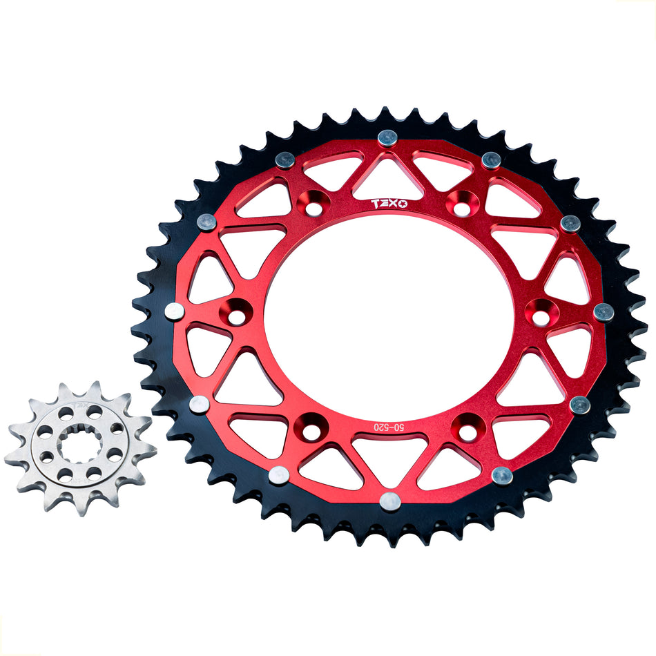KIT ENGRANE SPROCKET HONDA XR 250R 96-04 50T/13T - TEX