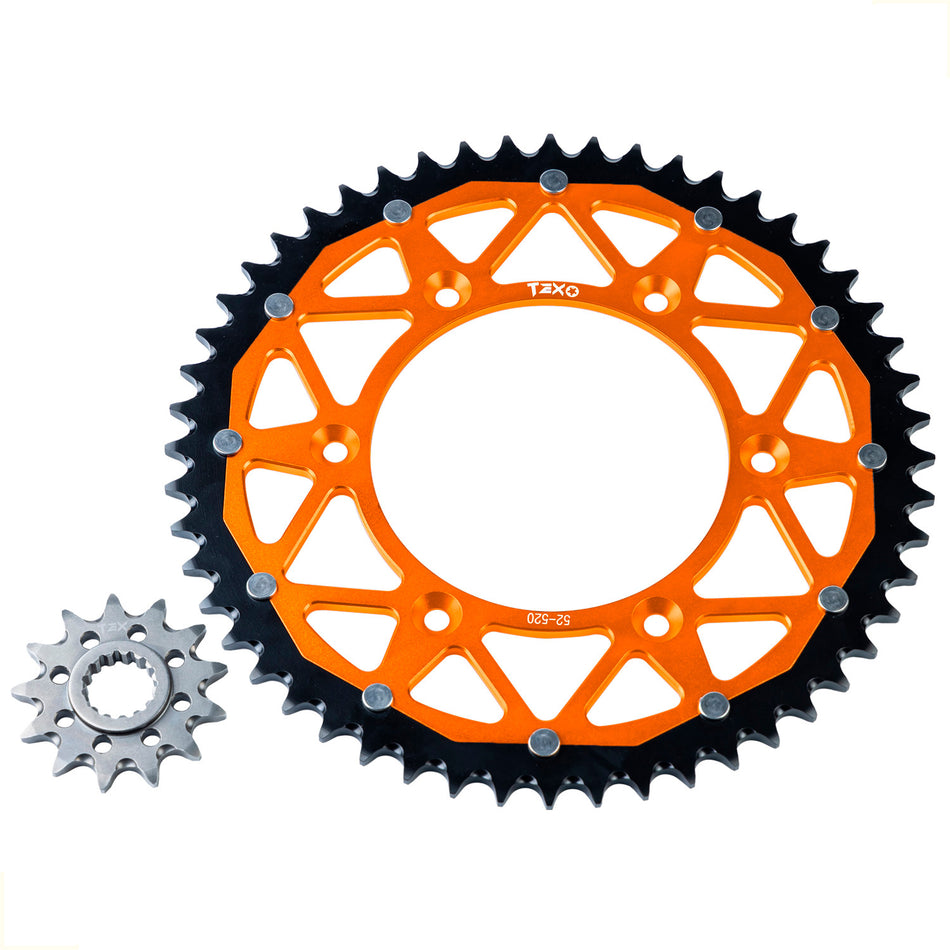 KIT ENGRANE SPROCKET KTM EXC/EXC-F - SX/SX-F - XC/XC-F - XC-W/XCF-W 52T/13T - TEX
