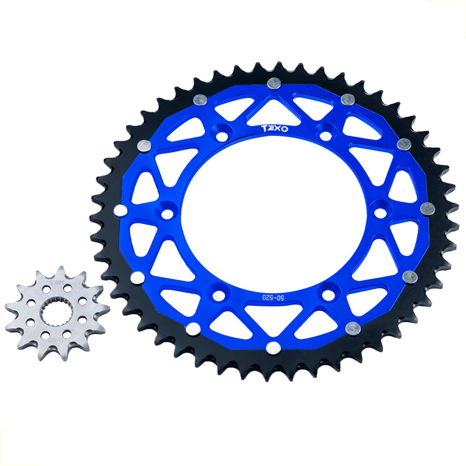 KIT ENGRANE SPROCKET YAMAHA YZ 250 99-25 - 400 F/ 450 F / 426 F - WR 426 F / 450 F - 50/13T - TEX