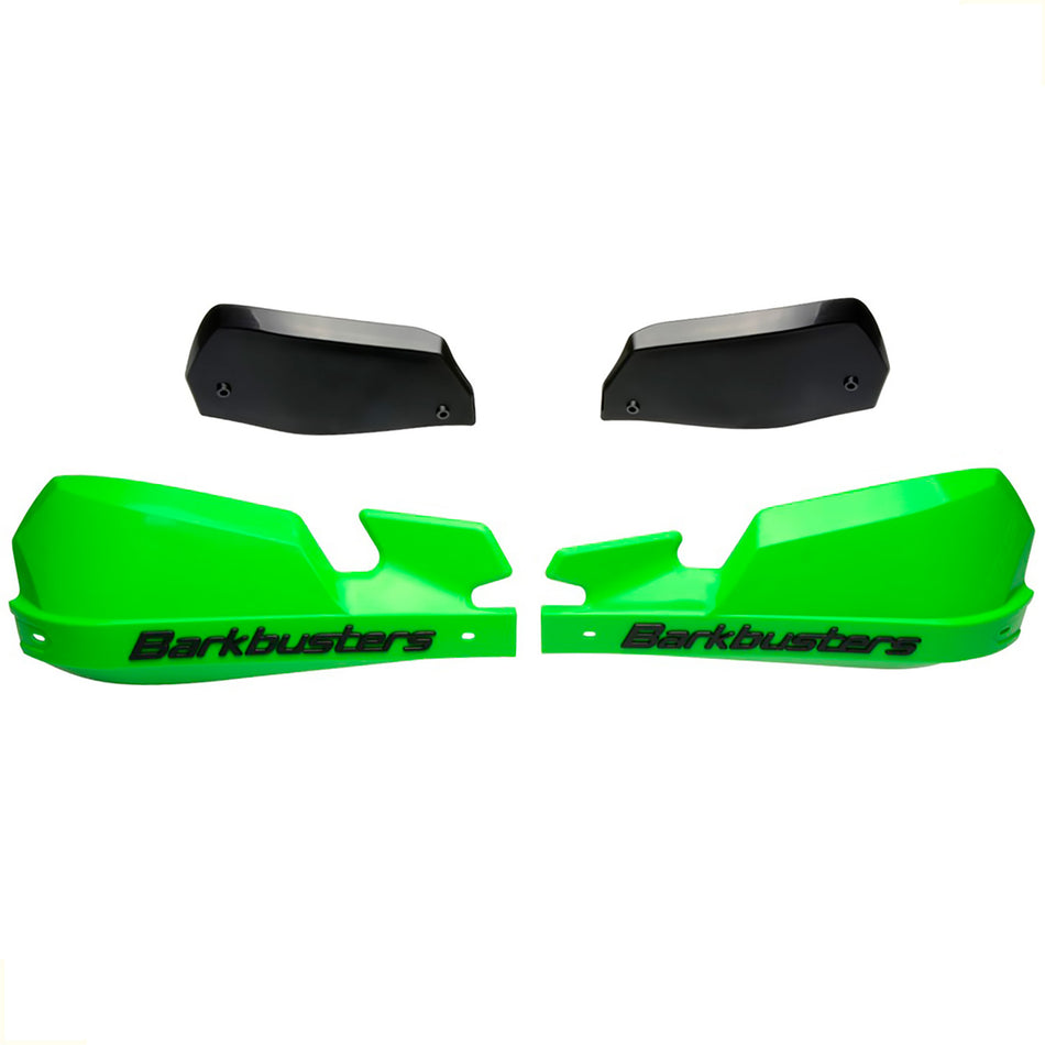 PAR PLASTICOS VPS PARA CUBRE PUÑOS ALUMINIO BHG/STM BARKBUSTERS - COLOR VERDE-NEGRO