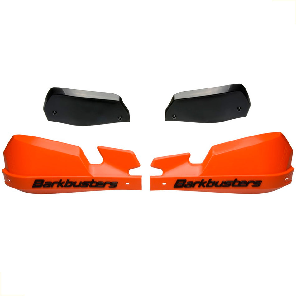 PAR PLASTICOS VPS PARA CUBRE PUÑOS ALUMINIO BHG/STM BARKBUSTERS - COLOR NARANJA-NEGRO