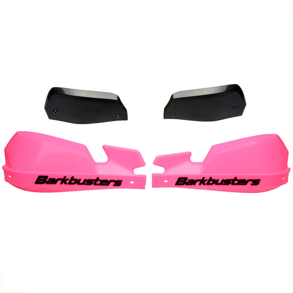 PAR PLASTICOS VPS PARA CUBRE PUÑOS ALUMINIO BHG/STM BARKBUSTERS - COLOR ROSADO-NEGRO