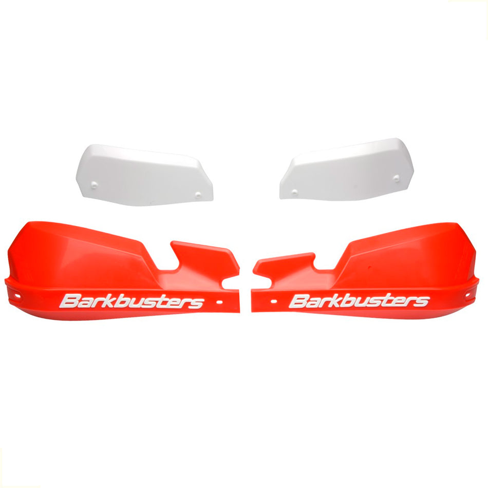 PAR PLASTICOS VPS PARA CUBRE PUÑOS ALUMINIO BHG/STM BARKBUSTERS - COLOR ROJO-NEGRO